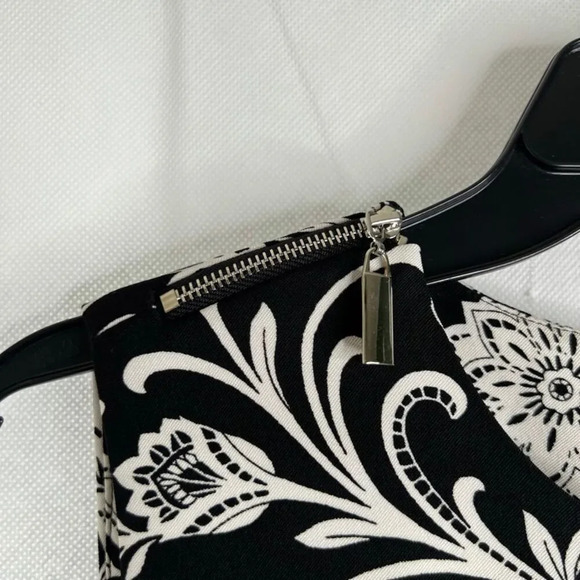 ALYX NWT Black & White Floral Zip Shoulder Sleeveless Sheath Dress Sz 6‎ - Picture 4 of 9